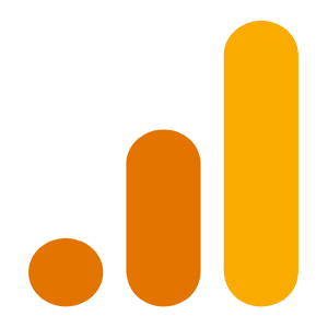Abstract orange bar chart icon representing growth, with three rounded bars of increasing height.